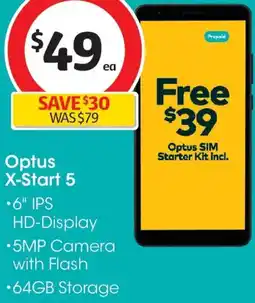 Coles Optus X-Start 5 offer