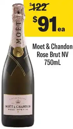 Coles Moet & Chandon Rose Brut NV offer