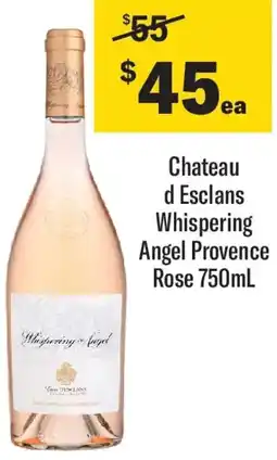 Coles Chateau d Esclans Whispering Angel Provence Rose offer