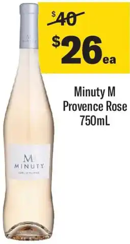 Coles Minuty M Provence Rose offer