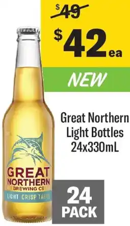Coles Great Northern Light Bottles offer