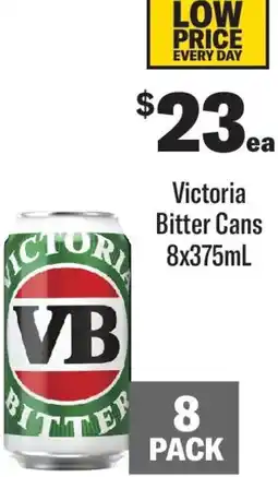 Coles Victoria Bitter Cans offer