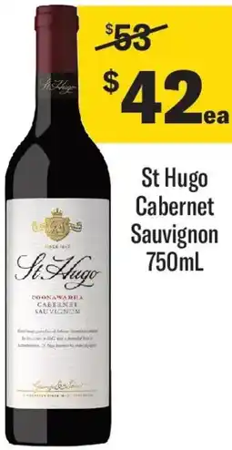 Coles St Hugo Cabernet Sauvignon offer