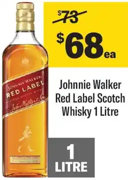 Coles Johnnie Walker Red Label Scotch Whisky offer