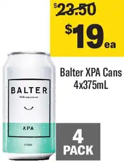 Coles Balter XPA Cans offer
