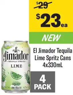 Coles El Jimador Tequila Lime Spritz CanLIME offer