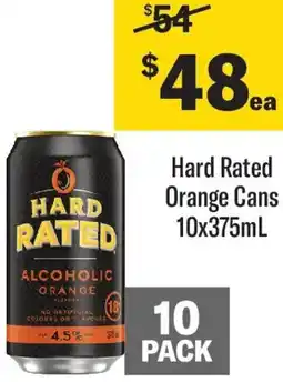 Coles Hard Rated Orange Cans offer