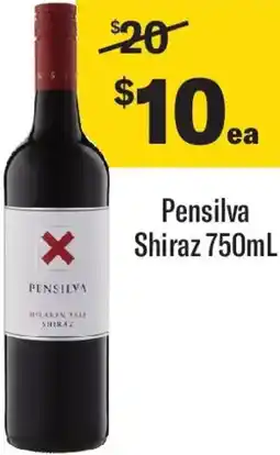 Coles Pensilva Shiraz offer