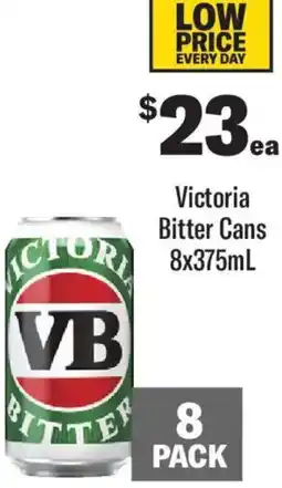 Liquorland Victoria Bitter Cans offer