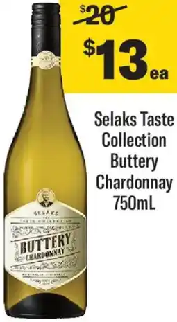Liquorland Selaks Taste Collection Buttery Chardonnay offer