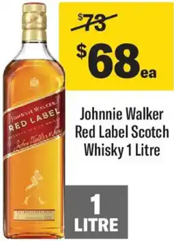 Liquorland Johnnie Walker Red Label Scotch Whisky offer