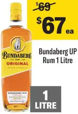 Liquorland Bundaberg UP Rum offer