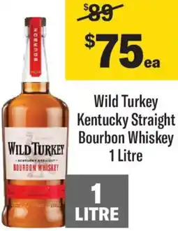 Liquorland Wild Turkey Kentucky Straight Bourbon Whiskey offer