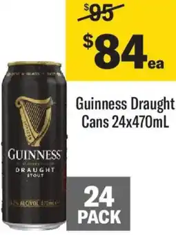 Liquorland Guinness Draught Cans offer