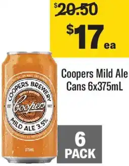 Liquorland Coopers Mild Ale Cans offer