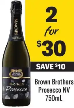 Liquorland Brown Brothers Prosecco NV offer