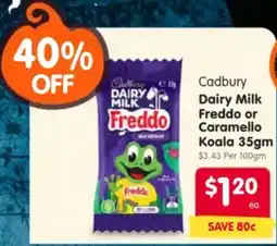 Spar Cadbury dairy milk freddo or caramello koala offer