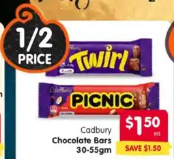 Spar Cadbury chocolate bars offer