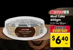 Spar Mud cake offer