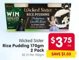 Spar Wicked sister rice pudding offer