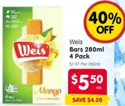Spar Weis bars offer