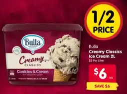 Spar Bulla creamy classics ice cream offer