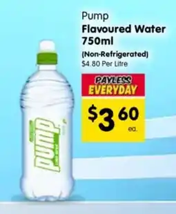 Spar Pump flavoured water offer