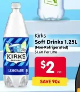 Spar Kirks soft drinks offer