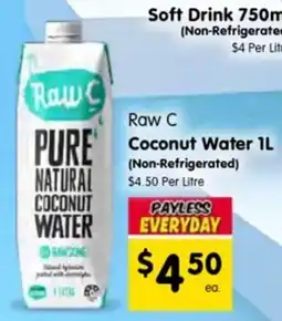 Spar Raw c coconut water offer