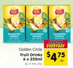 Spar Golden circle fruit drinks offer