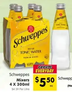 Spar Schweppes mixers offer