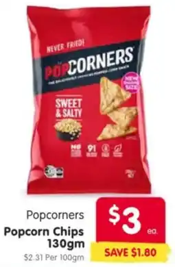 Spar Popcorners popcorn chips offer
