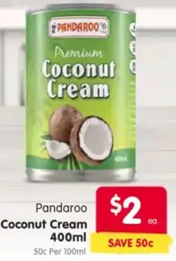 Spar Pandaroo coconut cream offer