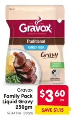 Spar Gravox family pack liquid gravy offer