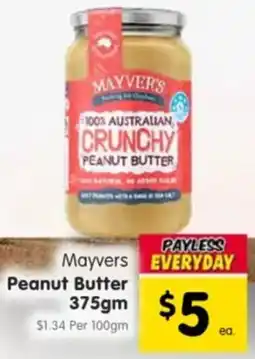 Spar Mayvers peanut butter offer