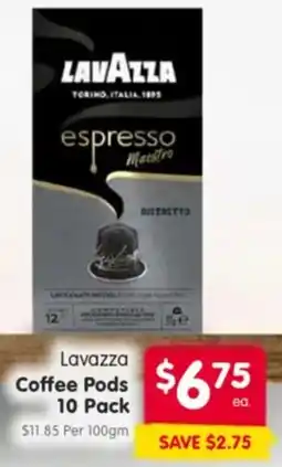 Spar Lavazza coffee pods offer