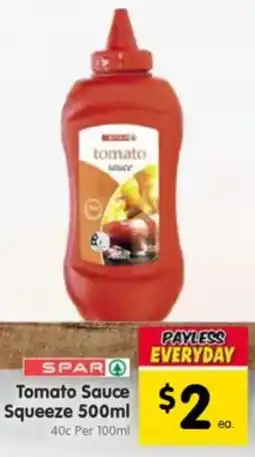 Spar Tomato sauce squeeze offer