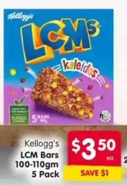 Spar Kellogg's lcm bars offer