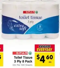 Spar Toilet tissue 3 ply offer