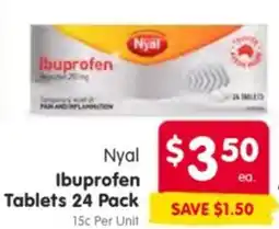 Spar Nyal ibuprofen tablets offer