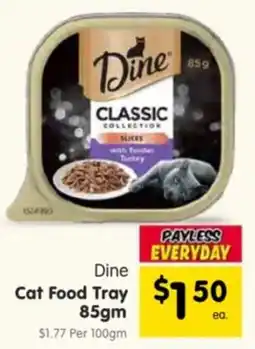 Spar Dine cat food tray offer