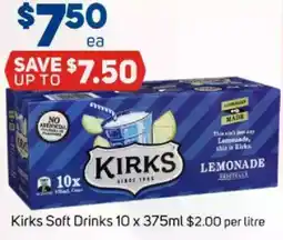 Foodland Kirks soft drinks offer