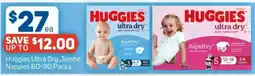 Foodland Huggies ultra dry jumbo nappies offer