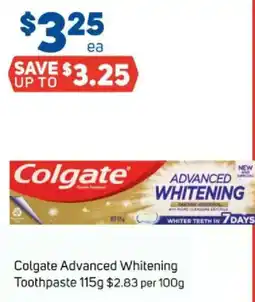 Foodland Colgate advanced whitening toothpaste offer