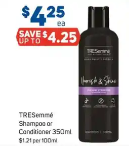 Foodland Tresemmé shampoo or conditioner offer