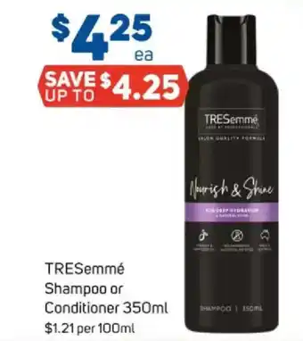 Foodland Tresemmé shampoo or conditioner offer