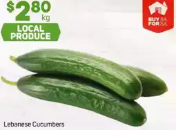 Foodland Lebanese cucumbers offer
