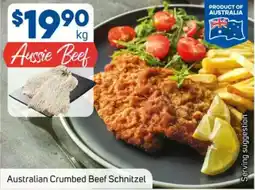 Foodland Australian crumbed beef schnitzel offer