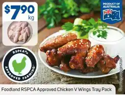 Foodland Foodland rspca approved chicken v wings tray pack offer
