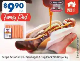 Foodland Slape & sons bbq sausages offer